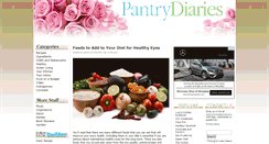 Desktop Screenshot of pantrydiaries.com
