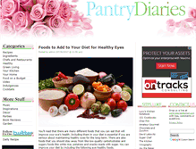 Tablet Screenshot of pantrydiaries.com